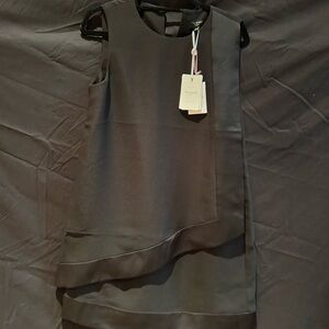 C - Ted Baker Black Layered Mini Dress